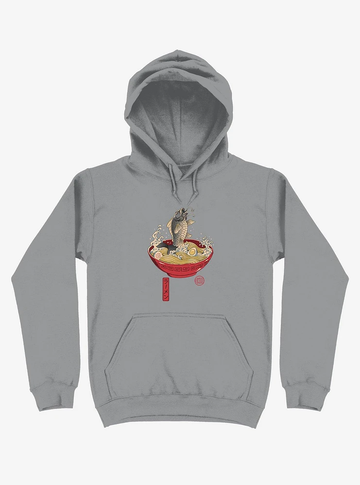 Fish Ramen Silver Hoodie