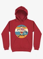 Happy Within Light Bulb Red Hoodie