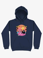 Life's A Beach! Grim Reaper Navy Blue Hoodie