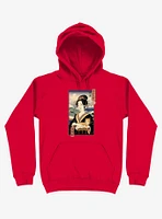 Geisha Cat Lisa Ukiyo-e Red Hoodie
