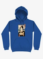 Geisha Cat Lisa Ukiyo-e Royal Blue Hoodie