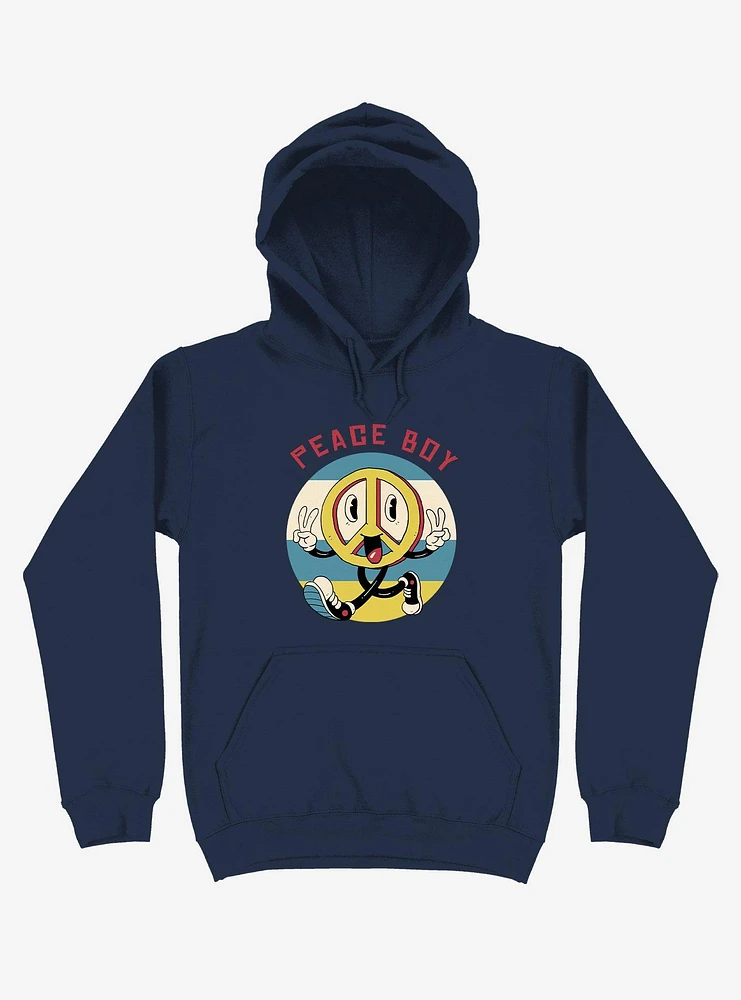 Peace Maker Boy Navy Blue Hoodie