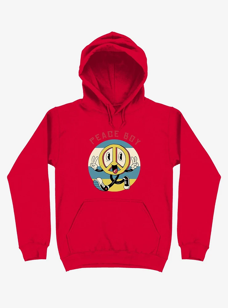 Peace Maker Boy Red Hoodie