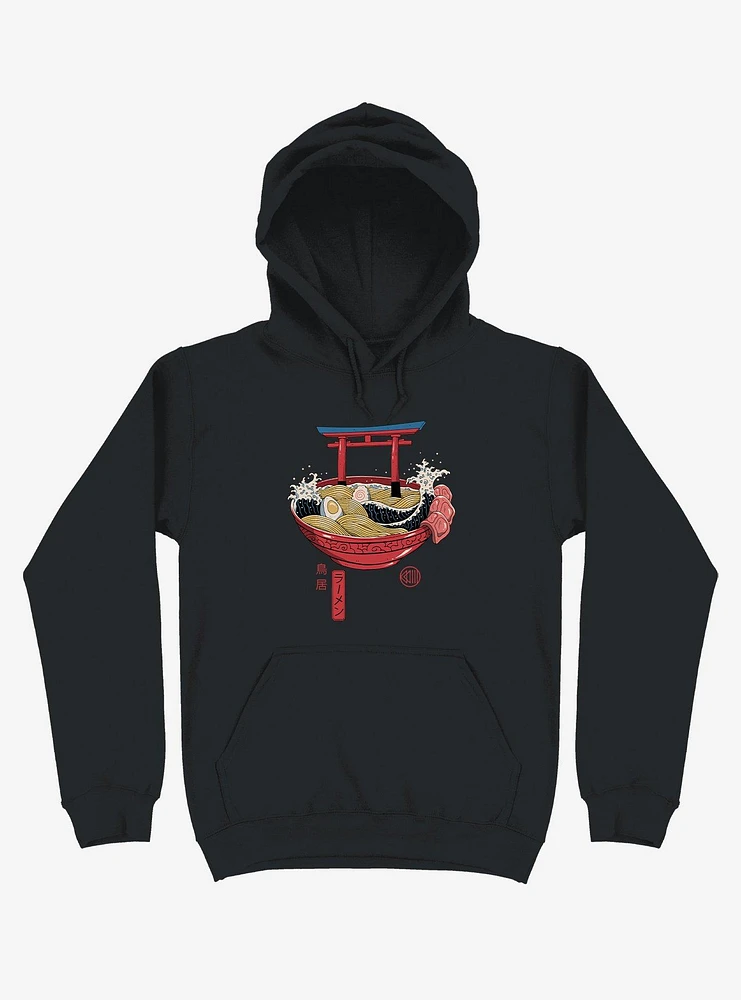 Sacred Ramen Ocean Black Hoodie