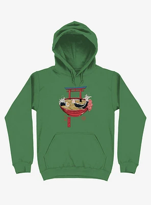 Sacred Ramen Ocean Kelly Green Hoodie