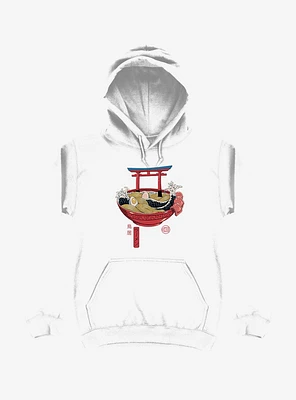 Sacred Ramen Ocean White Hoodie