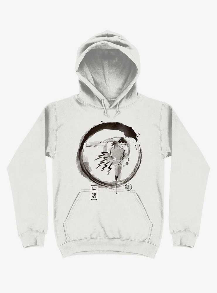 Sumo-E Sumo Wrestler White Hoodie