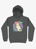 Leaves Vapor Cat Asphalt Grey Hoodie