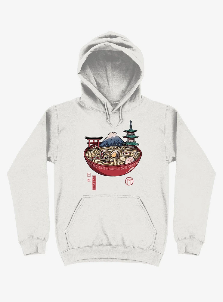 Japanese Ramen White Hoodie