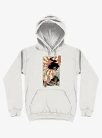 Samurai Sword Ocean Ukiyo-e White Hoodie