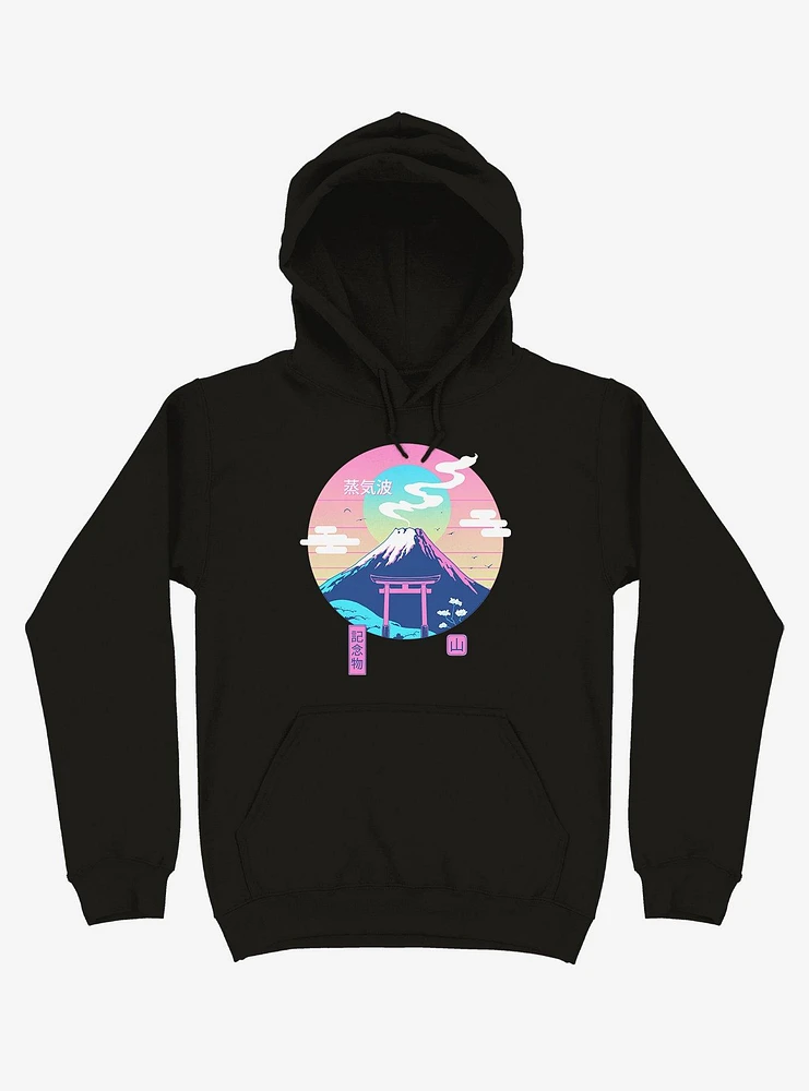 Fuji Wave Black Hoodie