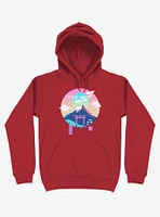 Fuji Wave Red Hoodie