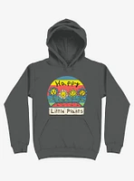 Happy Little Plants Asphalt Grey Hoodie