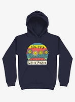 Happy Little Plants Navy Blue Hoodie