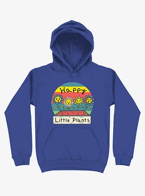 Happy Little Plants Royal Blue Hoodie