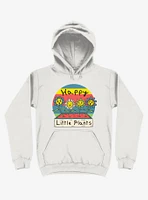 Happy Little Plants White Hoodie