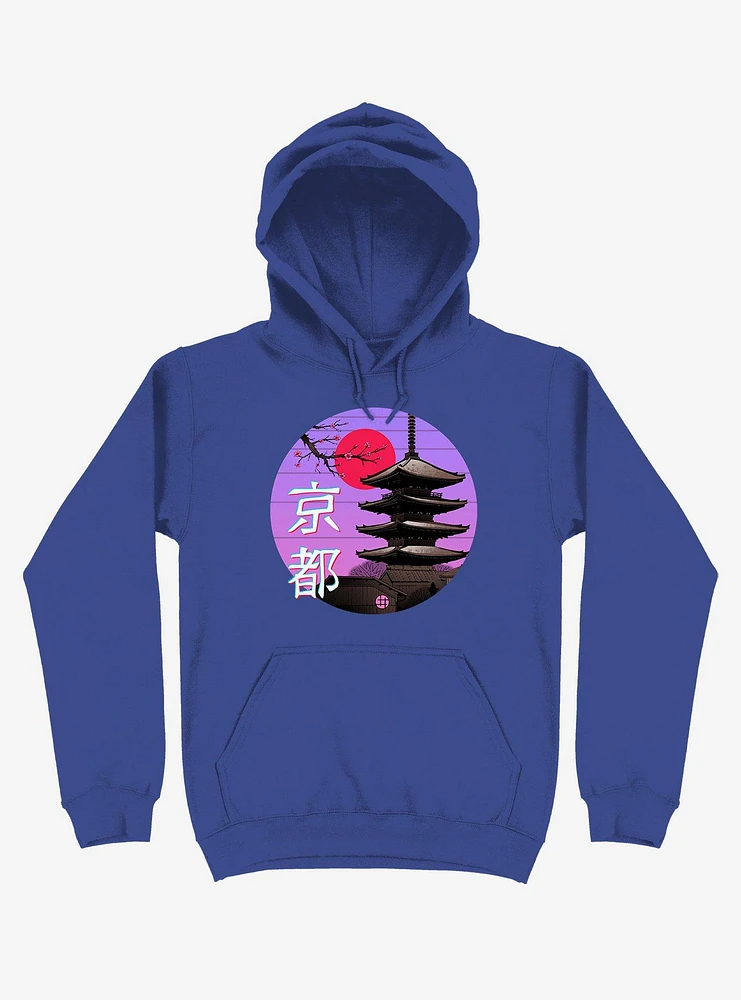 Kyoto Wave Royal Blue Hoodie