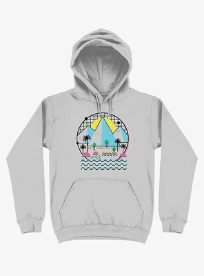Land Of The Bold And Abstract Silver Hoodie