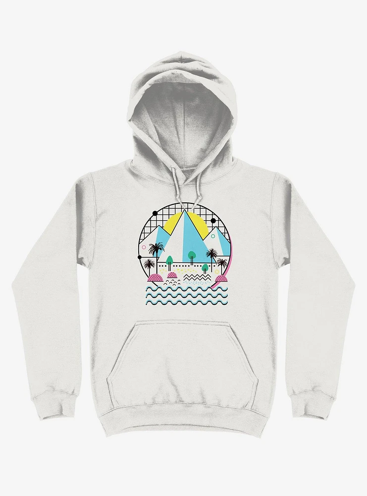 Land Of The Bold And Abstract White Hoodie