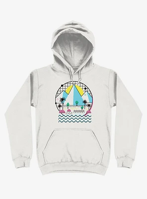 Land Of The Bold And Abstract White Hoodie