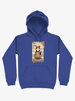 Cat Neko Ramen Ukiyo-e Royal Blue Hoodie