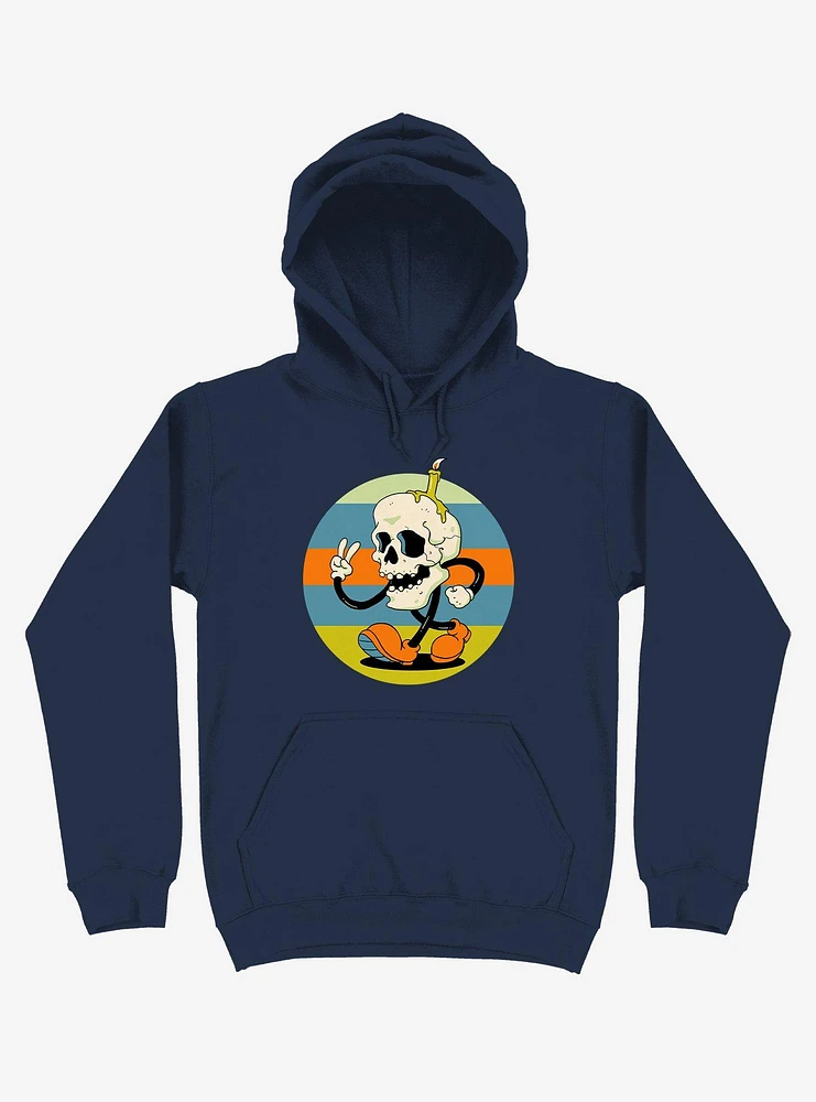 Skull Candle Boy Navy Blue Hoodie