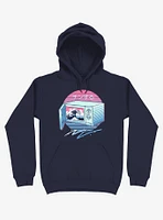 The Micro Wave! Navy Blue Hoodie