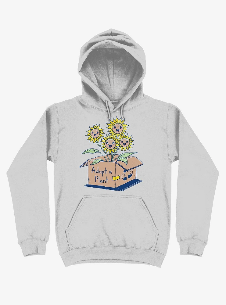Adopt A Plant Silver Hoodie