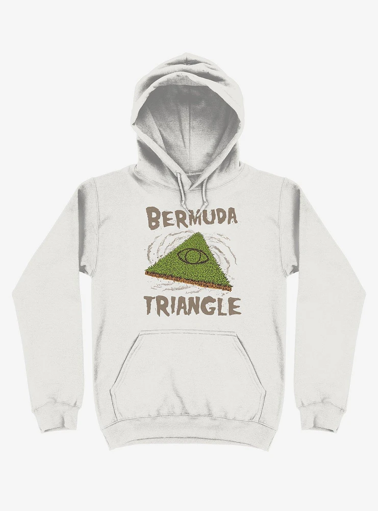 Bermuda Triangle Grass White Hoodie