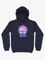 Boba Wave Tea Navy Blue Hoodie