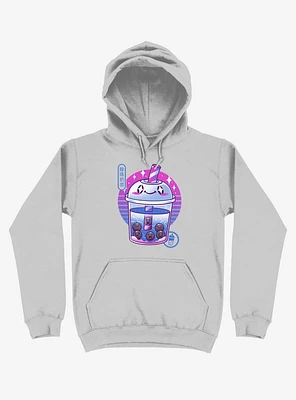 Boba Wave Tea Silver Hoodie