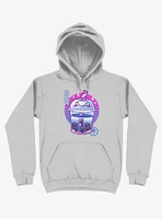 Boba Wave Tea Silver Hoodie