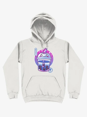 Boba Wave Tea White Hoodie