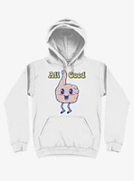 It's All Good Thumbs Up White Hoodie