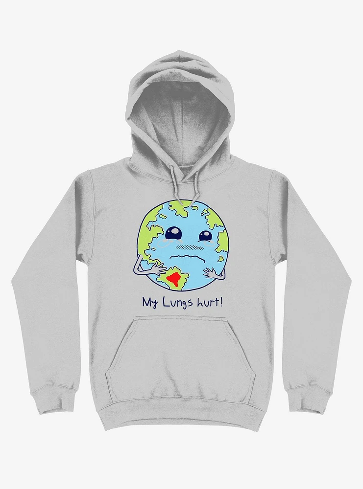 Lungs Of Earth Silver Hoodie