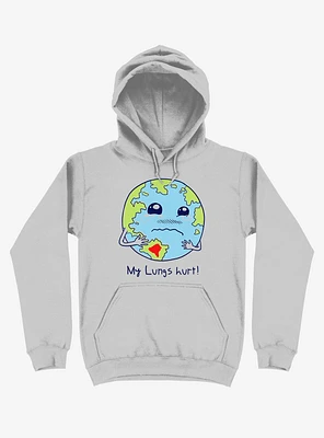 Lungs Of Earth Silver Hoodie