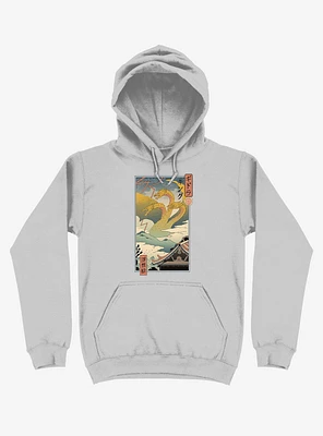 Monster Zero Ukiyo-e Silver Hoodie