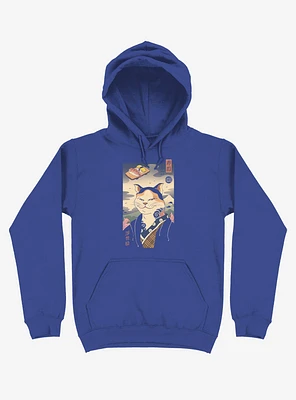 Sushi Nekoyo-e Royal Blue Hoodie