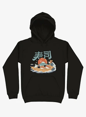 Sushi Pop Boat Black Hoodie