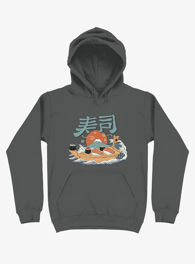 Sushi Pop Boat Asphalt Grey Hoodie