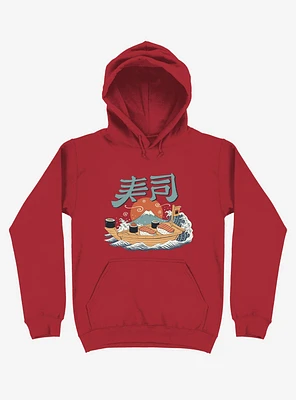 Sushi Pop Boat Red Hoodie