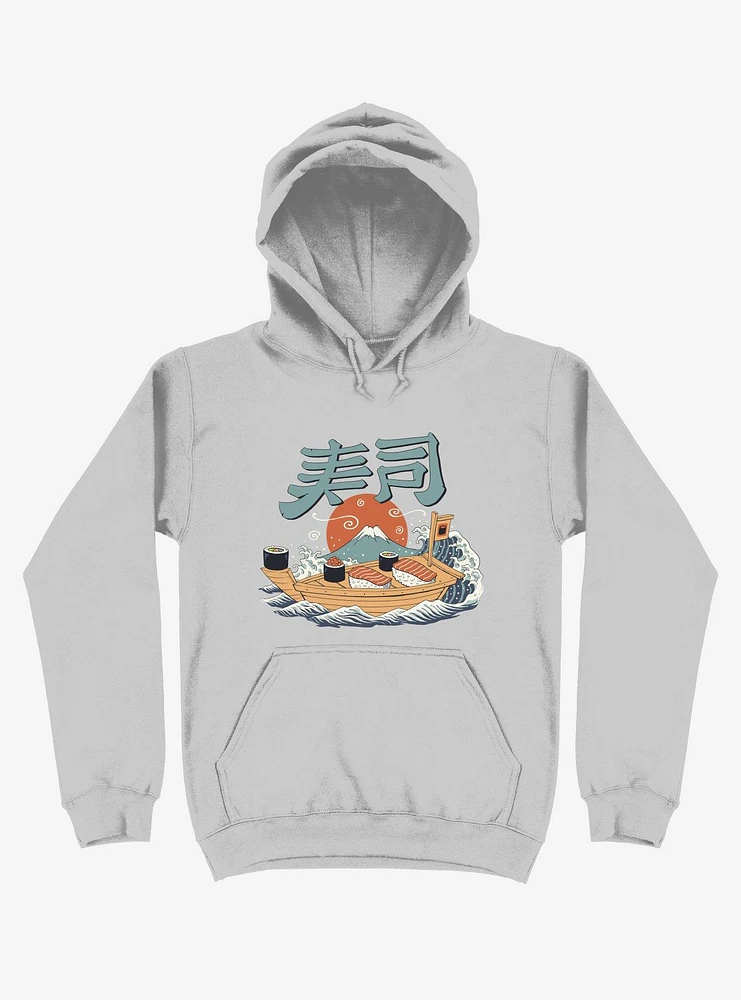 Sushi Pop Boat Silver Hoodie