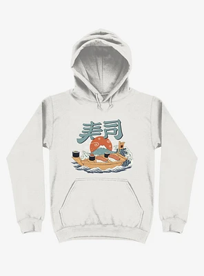 Sushi Pop Boat White Hoodie