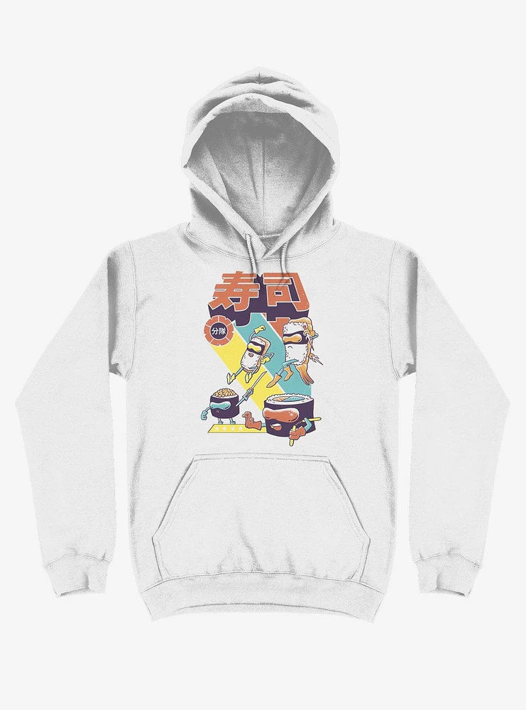 Sushi Sentai White Hoodie