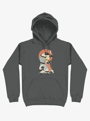 The Kiss Ukiyo-e Asphalt Grey Hoodie