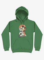 The Kiss Ukiyo-e Kelly Green Hoodie