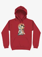 The Kiss Ukiyo-e Red Hoodie