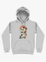 The Kiss Ukiyo-e Silver Hoodie