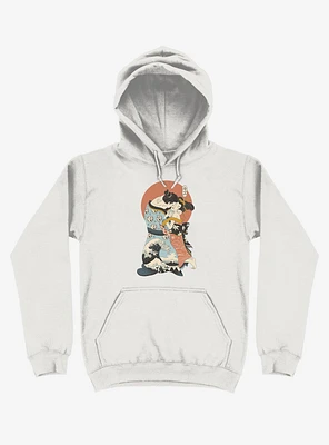 The Kiss Ukiyo-e White Hoodie