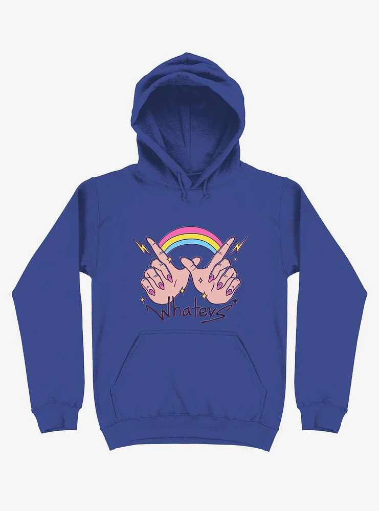 Rainbow Whatevs! Royal Blue Hoodie